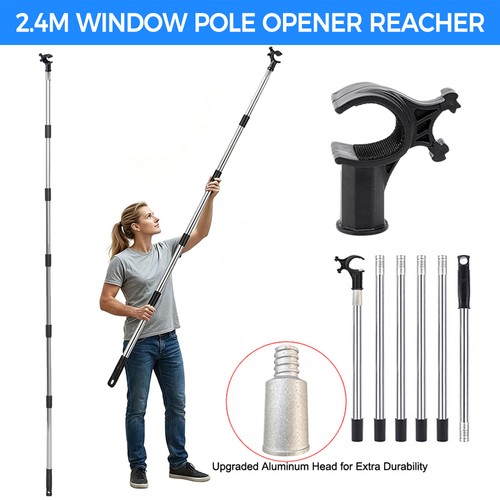 Window pole opener - 2.4m,